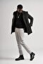 Slimfit judge collar button closure side pockets lined single slit wool cashmere coat - 2