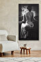 Woman Playing Piano Backless One Piece Canvas - Canvas Painting