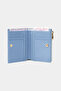 9756 Genuine Leather Special Design Zippered Women's Wallet Baby Blue - 5