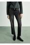 Black Straight Cut Crop Jeans