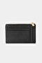 9756 Genuine Leather Special Design Zippered Women's Wallet Black - 6