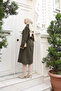 Hooded Zippered Pocket Cashew Coat - 4