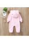 Hooded Zippered Baby & Kids Plush Welsoft Jumpsuit (OUTER AND INNER DOUBLE SIDED WELSOFT PLUSH WOOL) - 3