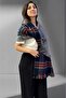 Women's Double Sided Plaid Patterned Soft Shoulder Shawl Scarf (70cm X 180cm) - 5