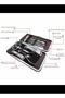 13 Piece Manicure Pedicure Set, Stainless Steel, Leather Bag - 2