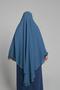 Baby Blue Practical Ready Snap Hijab Scarf Crepe Lace up Souffle Hijab 2313_11 - 3