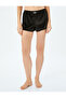 Heart Detailed Glitter Shorts Pyjama Bottoms - 3