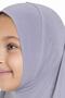 Gray Practical Ready-made Young Hijab Bonnet Sandy Fabric Plain Hijab 2312_15 - 2