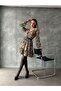 Leopard Striped Dress - Stone |   Vmf1591 - 3