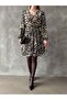 Leopard Striped Dress - Black |   Vmf1591 - 4
