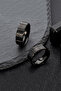 Shiny Black Women Men Steel Ring Ec38Sy - 3