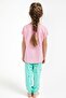 Pink Positive Stay Double Suit for 2-15 Years Old Girl - 3