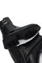 Women's Genuine Leather Black Floater Casual Boots - 5