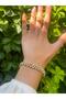 Women's Bracelet Elevator Model Dorika Stone Two Color Weave Adjustable Bracelet - 3