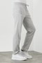 Gray Men's Zipper Pocket Embroidery Detailed Straight Leg Relaxed Cut Sweatpants - 3