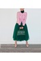 3-Layer 75 cm Length Midi Puffy Zippered-Elastic Waist Comfortable High-Waisted Midi Tulle Skirt - 2