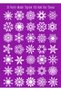 35 Different Models 105 Pieces Snowflake Printing Glass, Wall Sricker - 2