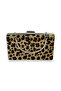 Feathered Imported Leopard Patterned Evening Bag Evening Bag - 3