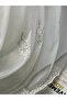 Lantana Gold Detailed 1/3 Frequent Pleated Tulle Curtain Apm - 7