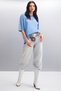 Arcadia Women's Indigo T-Shirt with Back and Front Text Detail - 3