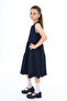 Girl's Buttoned School Dress - 3