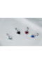 Blue Heart Shaped Stainless Steel Charm - 2