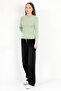Women's Green 100% Polyamide Stretchy Crew Neck Knitwear Body - 2002 - 6