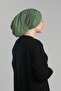 Oil Green Practical Ready-Made Snap-On Hijab Bonnet Sandy Drawstring Loose 2119_36 - 3