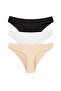 Women's Non-Marking Seamless Laser Cut Panties 3-Pack Mixed Color