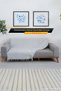 Seat Cover, Sofa Bed Cover180X210Cm Fishback Pattern Seat Cover, Multi-Purpose Cover - 2