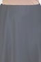 Plus Size Elastic Waist Hidden Zipper Lycra Satin Flared Long Skirt - 3