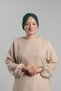 Zümrüt Practical Ready-To-Wear Hijab Bonnet Sandy Pleated Casual 2121_37