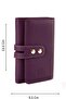 Genuine Leather Women's Card Holder and Wallet with Gold Detailing - 2