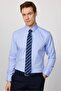 Men's Slim Fit Slim Fit Long Sleeve Non-Iron No-Iron Blue Shirt - 4