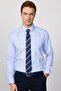 Men's Slim Fit Slim Fit Long Sleeve Non-Iron No-Iron Blue Shirt - 5