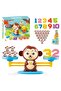 Monkey Balance Educational Game - Process Card Math Tutorial Kit