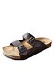 MENDY COFFEE DARK COLOR BUCKLE ANATOMIC DAILY SLIPPERS - 2