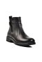 1852533K Black Genuine Leather Women's Boots with Fleece Inside - 2