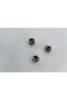 Moon and Star Patterned Stone Black Bead Stainless Steel Charm - 4