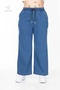 Plus Size Elastic Waist Comfort Model Wide Leg High Waisted Soft Texture Jeans Jeans - 5