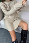 Turtleneck Knitwear Skirt Set - 2