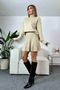 Turtleneck Knitwear Skirt Set - 3