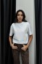 Ecru Basic V-Neck Sweater