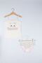 Princess White Girl's Athlete Panties Set
