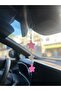 Pink and Silver Glittery Stars Epoxy Rearview Mirror Ornament Gift Car Ornament - 5