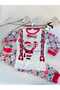 Girls Boys New Year Christmas New Year Santa Plaid Santa Claus Pattern Pajamas Set