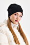 Black Thermal 100% Cotton Soft 2 Style in 1 Beanie Premium Cuts Series - 5
