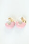 Ccb Dried Rose Gold Double Color Earrings Tj-Bkp8872 - 2