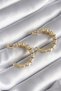 Brass Gold Color Zircon Stone Hoop Model Women's Earrings Tj-Bkp8609 - 2