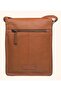 Aiden 01 Large Messenger Bag for Men - Canvas & Genuine Leather, Tan - 3